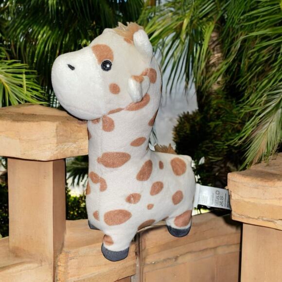 H&M Home Plush Giraffe Stuffed Animal Baby Nursery Stitched Eyes Safari Gift 8” - Picture 12 of 12